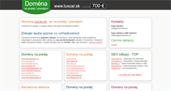 Desktop Screenshot of luxcar.sk